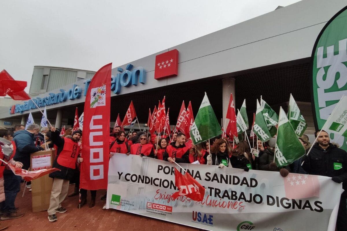 Nueva protesta en el Hospital de Torrejón para pedir más personal y «una sanidad digna»