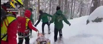 La Guardia Civil rescata a un esquiador herido en Siete Picos tras seis horas de intervención