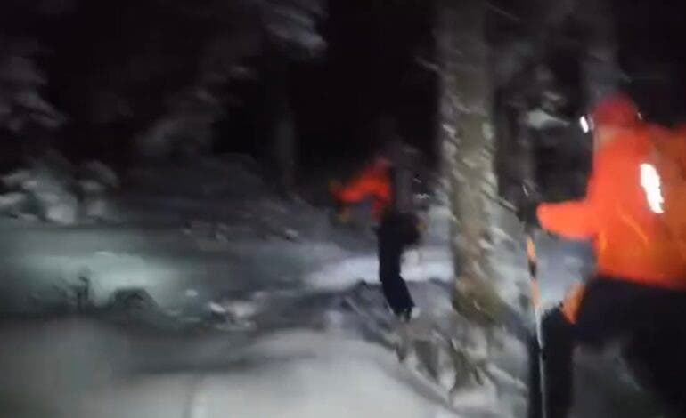 Dos jóvenes rescatados con hipotermia tras perderse en la nieve en la Sierra de Guadarrama