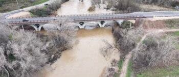Drones vigilan el río Henares en Alcalá ante el riesgo de desbordamientos